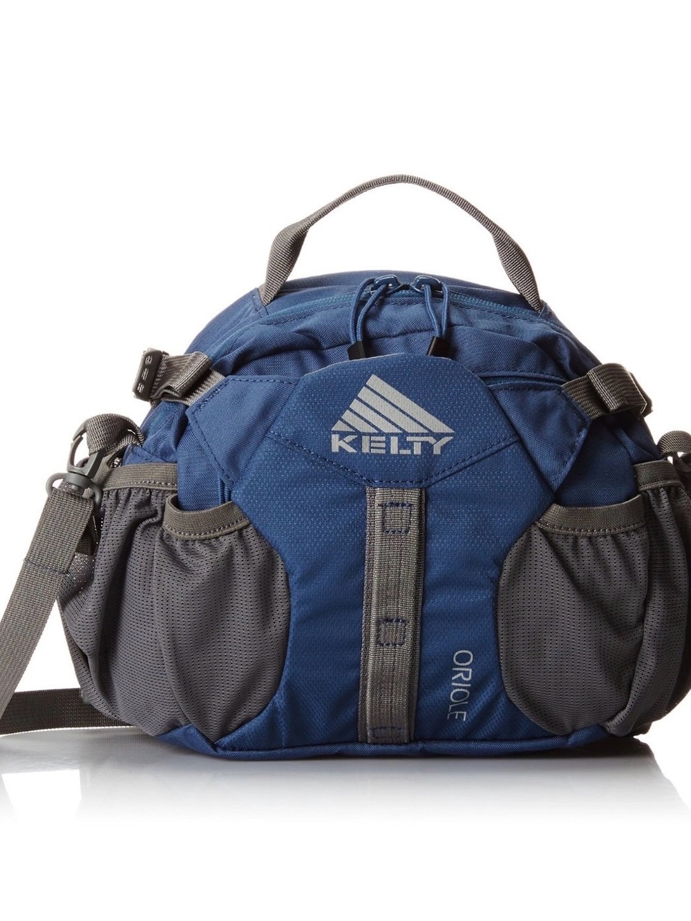 Kelty Oriole Lumbar Waist Pack Hiking Travel Hip Bag Blue Gray